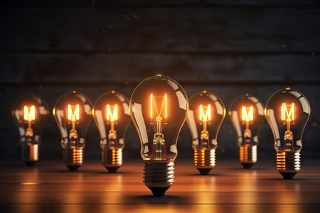 Light bulb idea concept, great idea concept, intelligence smart opinionの素材