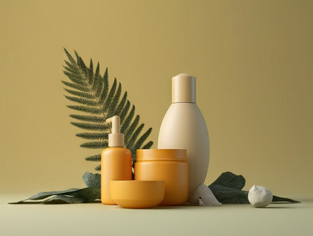 colorful lotion mockupの素材