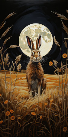 Fairy style rabbit illustrationの素材