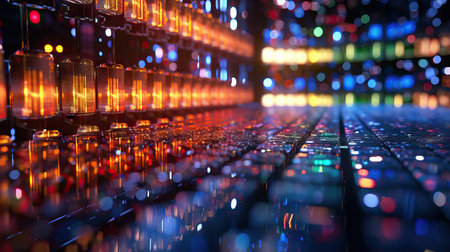 Futuristic technology abstract background,big data, data center, server, internet, speedの素材