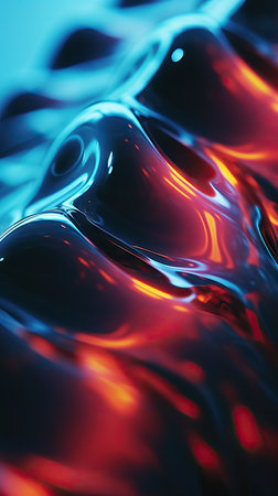 Abstract Ocean Fluid Art Resin art painting backgroundの素材