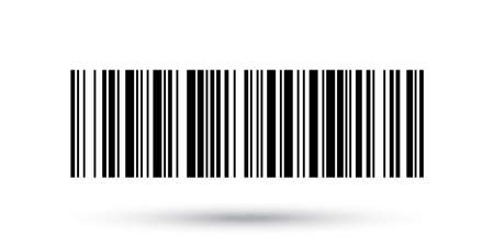 Barcode vector icon or bar code scan label for product price tagのイラスト素材