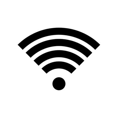 Internet hotspot icon vector symbol for free wireless signal zone access.のイラスト素材