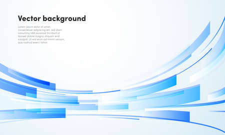 Abstract blue stripe geometric vector background for business presentation and technologyのイラスト素材