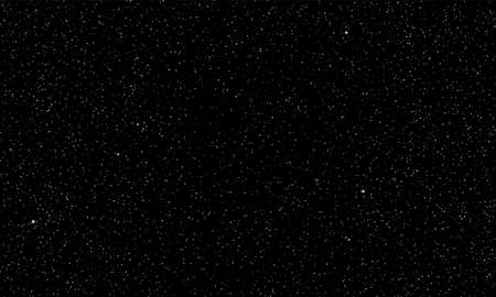 Starry sky vector background of perfect dark space with real twinkling or shining planet stars in perfect galaxy nightのイラスト素材