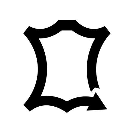 Leather logo icon templateのイラスト素材