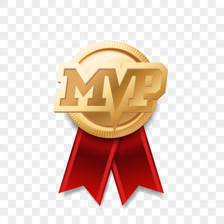 MVP gold medal award.のイラスト素材