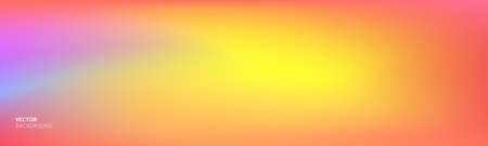 Gradient background, color abstract blend mesh of vector pink red and yellow blurred soft effect. Trendy smooth gradient backgroundのイラスト素材