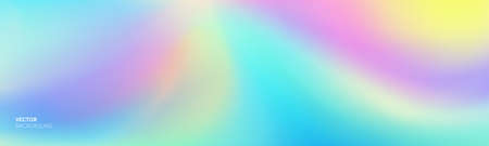 Color gradation abstract gradient soft background, vector blend mesh. Holographic iridescent blurred soft gradation effectのイラスト素材
