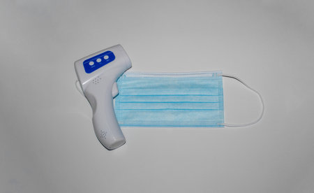 Thermometer Non-contact body temperature gauge LCD display Mask Medical protection against viruses...