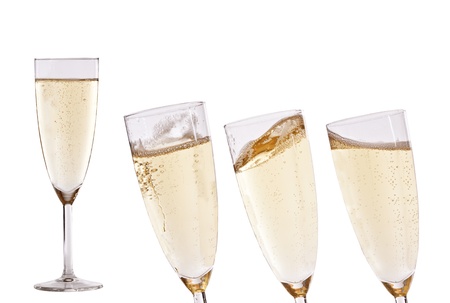 Glasses with champagne       の写真素材