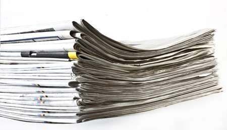 Pack of newspapers の写真素材