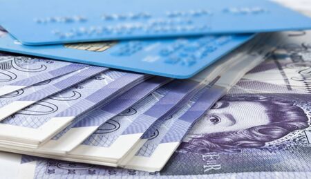 British pounds notes の写真素材