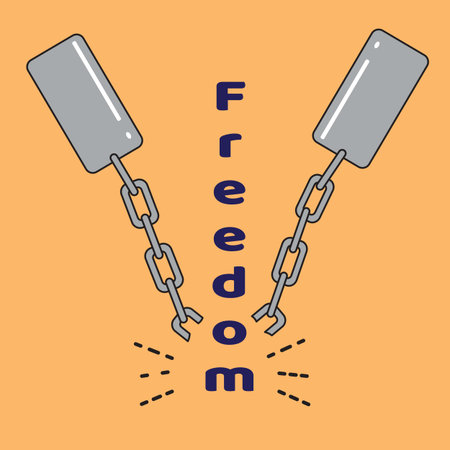 Vector illustration of a Day of Freedom or Juneteenth.