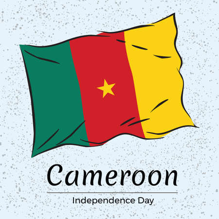 Independence day of Cameroon. Vector illustration.のイラスト素材