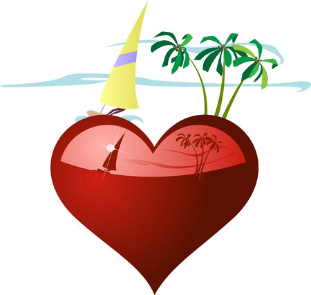 vector valentine sceneのイラスト素材