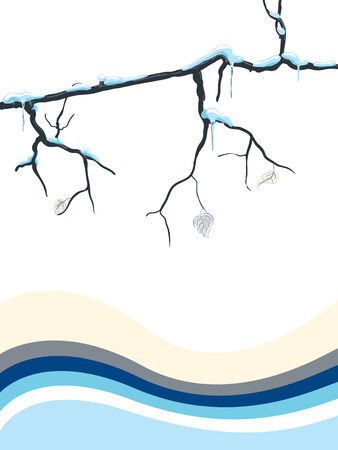 snow tree のイラスト素材