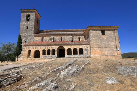 Church of Our Lady of the Assumption in TamajÃ³n, Guadalajara (Spain) Romanesque temple with Renaissance reformed partの写真素材