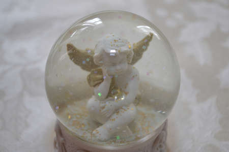 Angel in crystal ballの写真素材