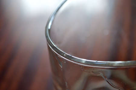 Empty whiskey cupの写真素材