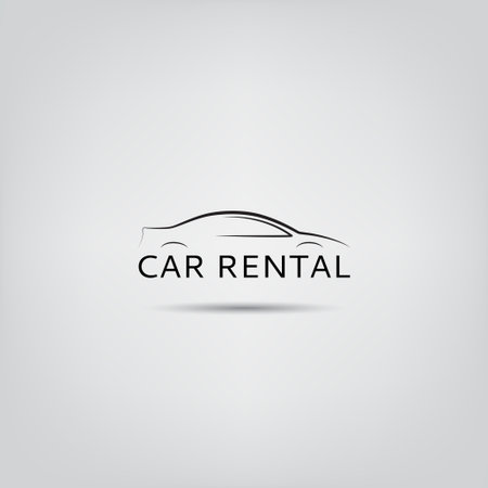 Vector template of car rental. template for your design.のイラスト素材