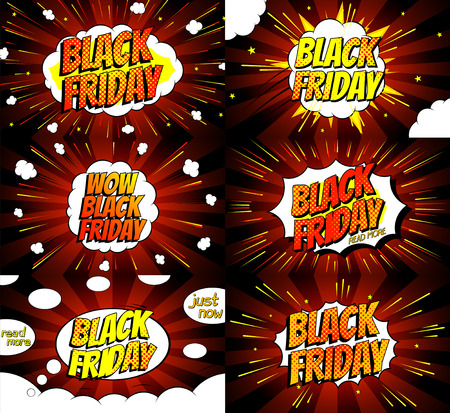 Vector illustration in pop art style. Decorative backgrounds with bomb explosive for sale advertizing.のイラスト素材