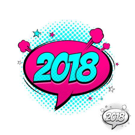 Illustration in Pop Art Style dynamic cartoon symbol isolated on white backdrop.のイラスト素材