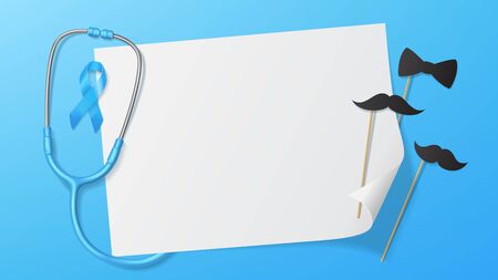 Prostate cancer awareness month background concept. Men healthcare concept.のイラスト素材