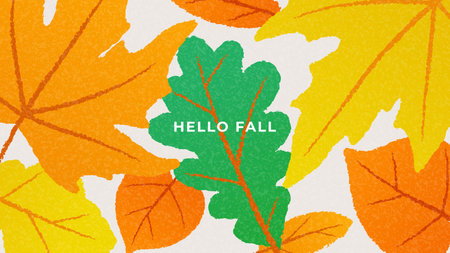 Trendy autumn banner template. Vector illustration with colorful autumn leaves. Bright autumn background for decoration seasonal discount offer, advertising, poster, web, social media.のイラスト素材