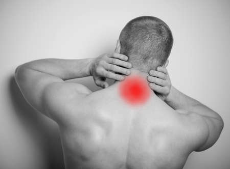 pain in the neckの写真素材