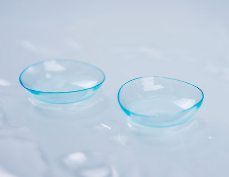 contact lenses dropsの写真素材