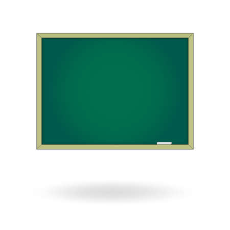 Blank chalk board. Drawing cartoon illustration. Template isolated on a white background. Empty space for your text or advertising object.のイラスト素材