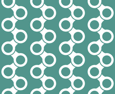 Modern stylish texture. Repeating geometric objects. Vector seamless pattern.のイラスト素材