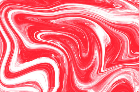 Abstract texture background. Art wallpaper. Artistic red and white marble artwork. Colorful digital...