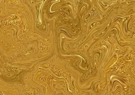 Abstract golden texture background. Art aureate wallpaper. Artistic psychedelic gold marble artwork. Colorful digital painting. Stock. Big size pictorial art. Good as pattern for design posters, cards, invitations or websites.の写真素材