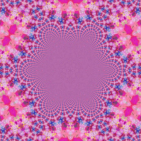 Fractal surreal art. Psychedelic fantasy artwork. Graphic painting design pattern. Template for printed production decor. Geometric fantastic wallpaper. Digital drawing.の写真素材