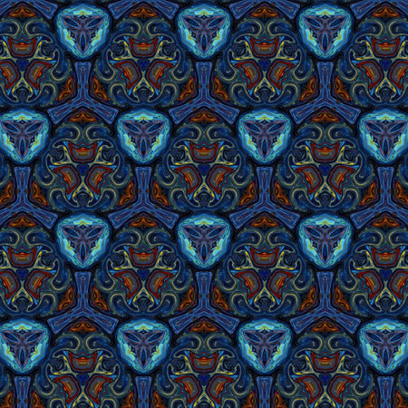 Fractal surreal art. Psychedelic fantasy artwork. Graphic painting design pattern. Template for...