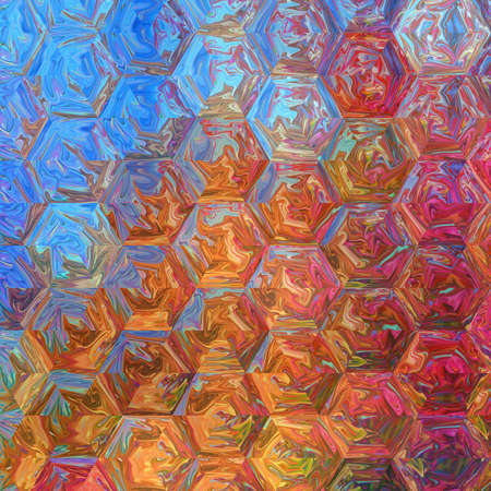 Abstract painting art for print in large size on canvas, paper, poster, postcard or printing design. Hand drawn graphic design wallpaper and background pattern. Mixed style contemporary abstractionismの写真素材