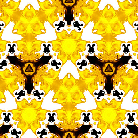 Liquid painting rich golden fractal art. Magic luxury artwork. Graphic design artistic pattern....