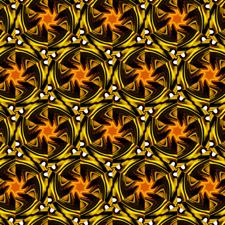 Liquid painting rich golden fractal art. Magic luxury artwork. Graphic design artistic pattern....