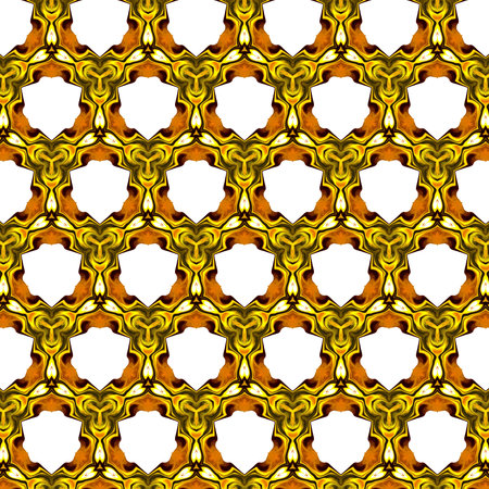Liquid painting rich golden fractal art. Magic luxury artwork. Graphic design artistic pattern....