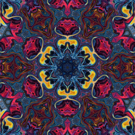 Graphic painting fractal art. Abstract design background. Wall print in big size. Fantastic artwork. Digital drawing. Surreal fantasy desktop wallpaper.の写真素材
