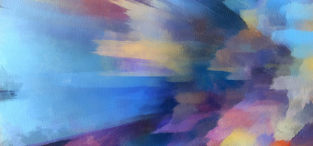 Abstract painting in oil background. Creative handmade drawing pattern. Splashes of paint on canvas....