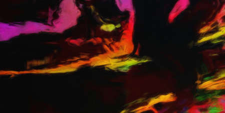 Abstract painting background. Big size oil painting modern wall art. Chaotic brush strokes of paint on canvas. Impression bright colors. Template for print or design poster, invitation, card and flyerの写真素材