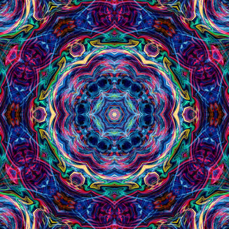 Surreal graphic fractal background. Creative design elements artwork. Digital modern art. Big size print pattern. Multicolored fantasy abstraction. Template for decor unusual production.の写真素材