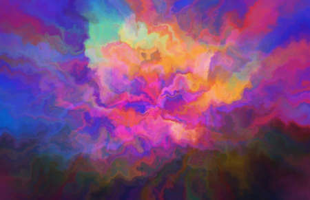 Surreal graphic fractal background. Creative design elements artwork. Digital modern art. Big size print pattern. Multicolored fantasy abstraction. Template for decor unusual production.の写真素材