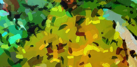 Abstract painting. Art for sale. Oil paint. Modern impressionism artwork. Contemporary wall arts. Paper or canvas print. Template for creating design poster, handmade production. Background texture.の写真素材