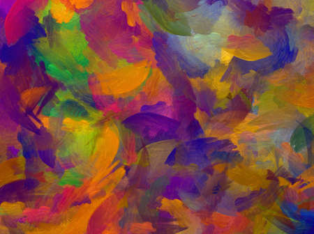 Abstract painting. Impressionism style wall art. Canvas print. Modern surrealism art, hand drawn background. Good for printed pictures, postcards, posters or wallpapers and textileの写真素材