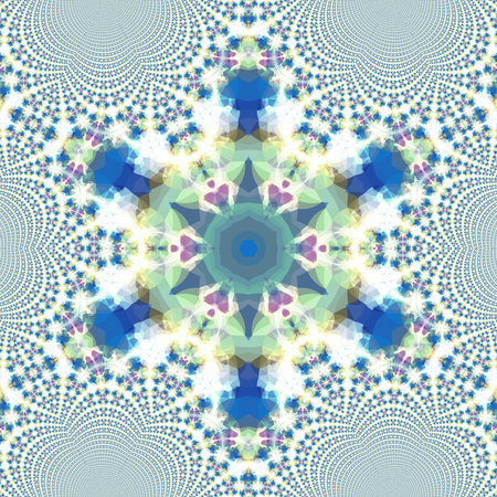 Fractal background. Abstract design pattern. Multicolored mixed painting art. Template for creative...