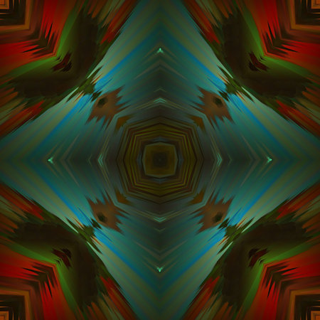 Fractal background. Abstract design pattern. Multicolored mixed painting art. Template for creative...